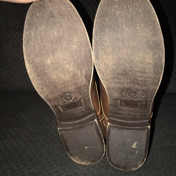 Charlotte Russe Brown Button Down Combat Boots - Picture 6 of 7